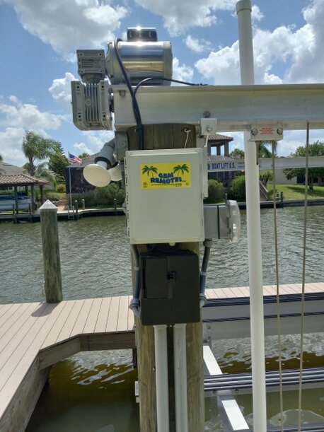 Finished power supply for boat dock by SunCoast Electrical Contractors